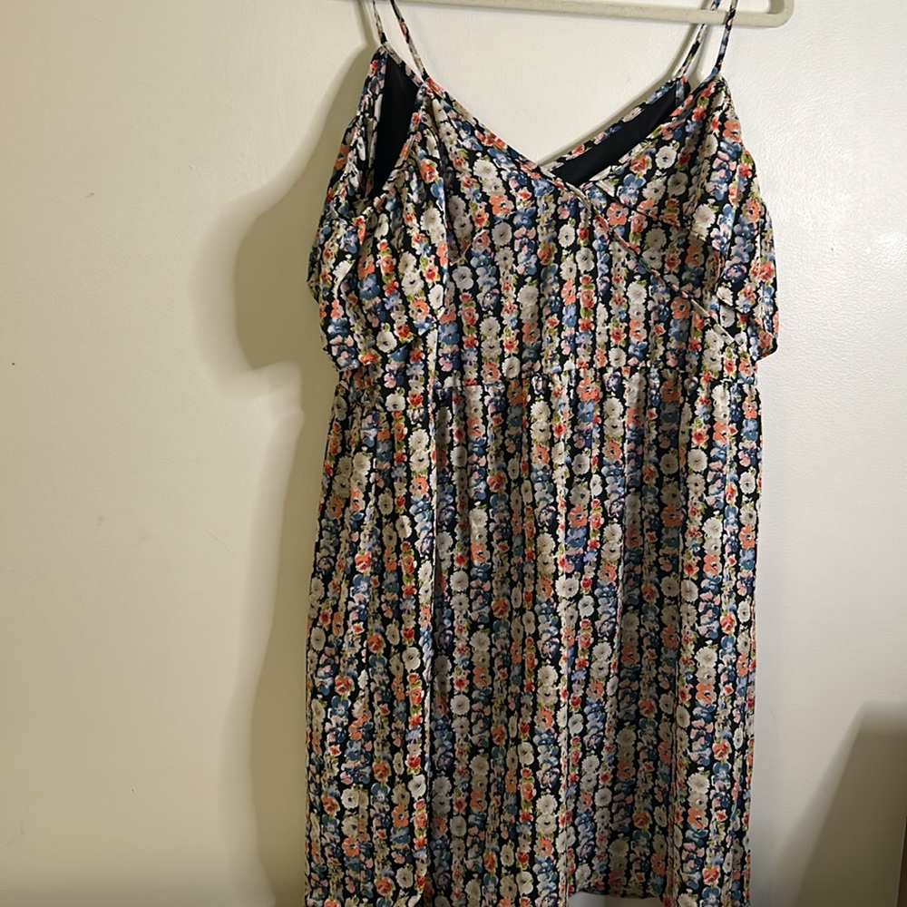J Crew cold shoulder ruffle dress size 16 barbie core cottage core vacation